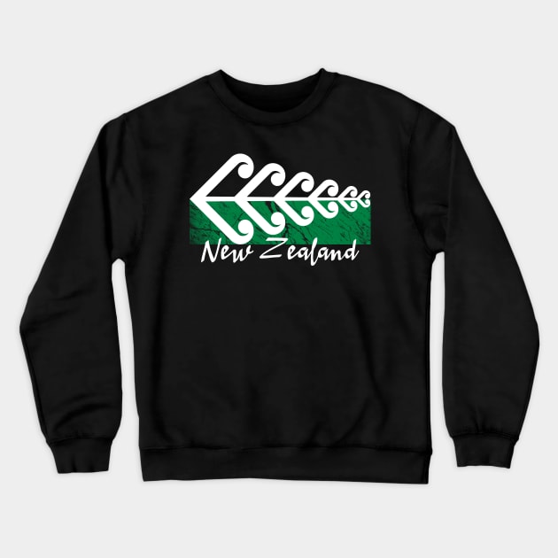 New Zealand Kuro Fern Crewneck Sweatshirt by cynic101